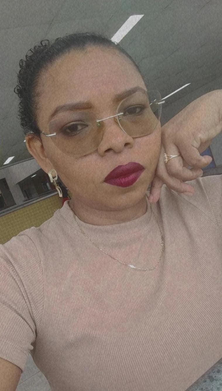 Jacqueline Teixeira durante uma palestra